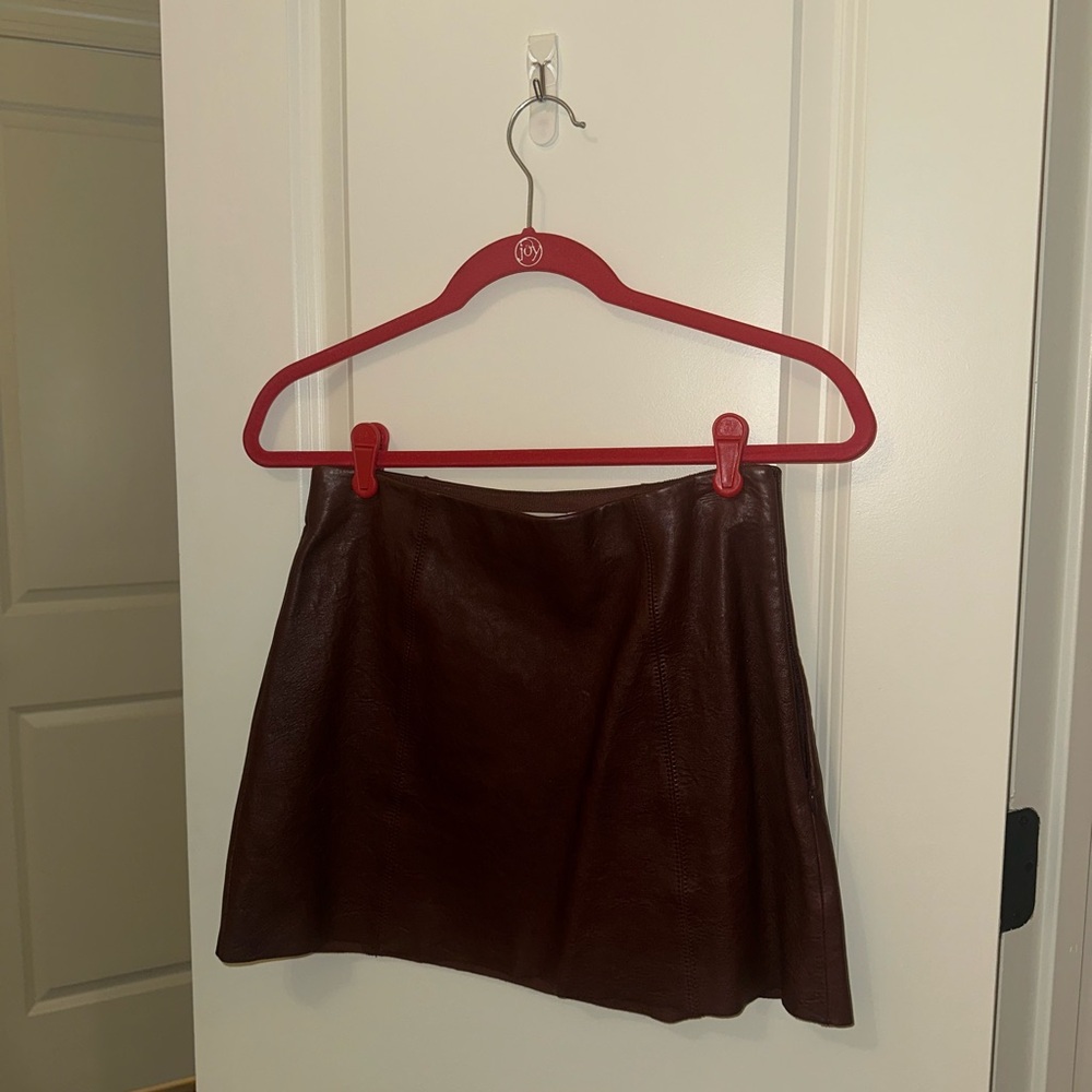 Alexander Wang Dark Brown A-Line Skirt